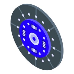 Poster - Accessories clutch icon. Isometric of Accessories clutch vector icon for web design isolated on white background