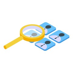 Poster - Social network icon. Isometric of Social network vector icon for web design isolated on white background