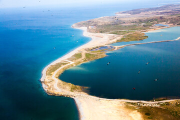 Wall Mural - A bird's-eye view of the Turkish seaside near Istanbul.