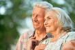 © aletia2011 - portrait of beautiful senior couple hugging