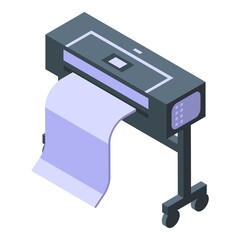 Poster - Machine digital printing icon. Isometric of Machine digital printing vector icon for web design isolated on white background