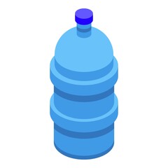 Poster - water bottle icon. isometric of water bottle vector icon for web design isolated on white background
