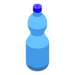 Poster - Mineral water bottle icon. Isometric of Mineral water bottle vector icon for web design isolated on white background