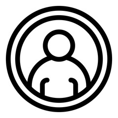 Poster - Anonymous business icon. Outline Anonymous business vector icon for web design isolated on white background