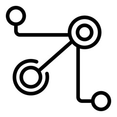 Poster - scheme trust relationship icon. outline scheme trust relationship vector icon for web design isolate