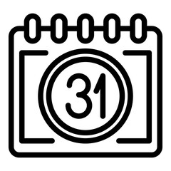 Poster - Event planner organizer icon. Outline Event planner organizer vector icon for web design isolated on white background