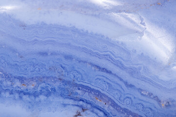 Wall Mural - Macro mineral blue agate sapphirin in the rock on black background