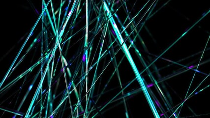 Poster - abstract background animation shiny lines stripes energy beams structure moving transforming rotatin