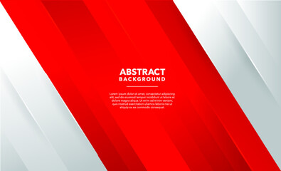 Wall Mural - red and white modern abstract background design