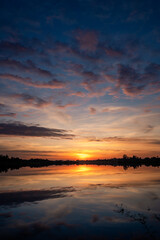 Sticker - Beautiful cloud and sky on sunset landscape.