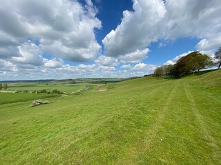 Wall Mural - Brede Valley a stretch of Sussex countryside near Rye, and Winchelsea. Where Romney and Walland marshland extends past Winchelsea between two ridges of weald. East Sussex UK