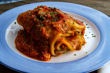 Wall Mural - Stuffed Lasagna Roll Up