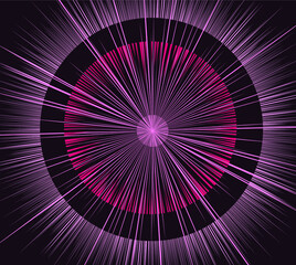 Poster - Abstract comic book background with speed lines, motion effect.