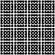 © Crashik - Black ornament. Vector seamless squared pattern.