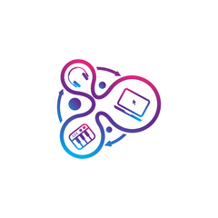 cool music logo