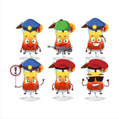 Sticker - A dedicated Police officer of tequila sunrise mascot design style