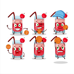 Sticker - Talented singapore sling cartoon character as a basketball athlete