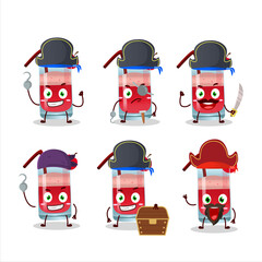 Poster - Cartoon character of singapore sling with various pirates emoticons