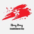 vector illustration for Hongkong establishment  day