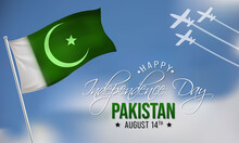 Pakistan Independence Day Is Observed Every Year On August 14, It Marks The Anniversary Of The Partition Of The Subcontinent Into Two Countries, India And Pakistan. Vector Illustration