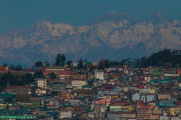 Wall Mural - Panoramic view of Shimla, Himachal