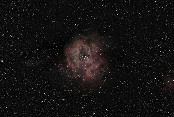 the rosette nebula (ngc 2237) is a large emission nebula located in the constellation monoceros (the