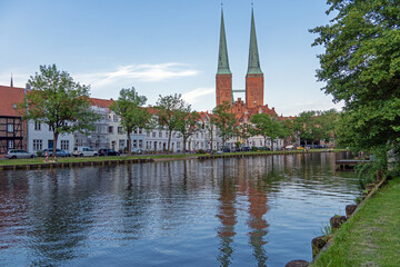 Poster - Blick auf den Lübecker Dom