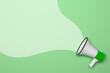 Leinwandbild Motiv Green marketing communication concept with megaphone
