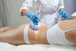 Hardware cosmetology. Body care. Spa treatment. Ultrasound cavitation body contouring treatment