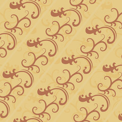 Poster - oriental damask pattern