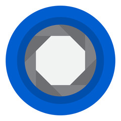 Wall Mural - diaphragm flat style icon