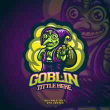 Mascot Goblin Vector Logo Illustration