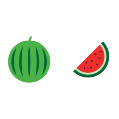 Wall Mural - watermelon Flat icon 