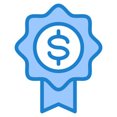 Wall Mural - price blue style icon