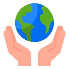 Wall Mural - earthday flat style icon