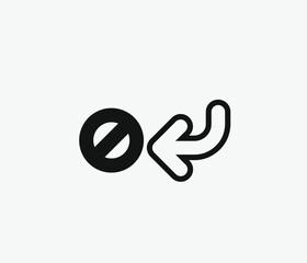 Poster - Arrow vector icon. Editable stroke. Symbol in Line Art Style for Design, Presentation, Website or Apps Elements, Logo. Pixel vector graphics - Vector