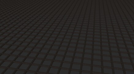 Poster - Gray textured volumetric lattice or mesh on a gray background. 3d rendering abstract image.