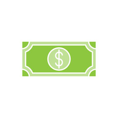 Money icon Vector Illustration. Dollar Money icon vector design concept for Payment, Finance, Currency and Trading Business. Money cash vector icon flat design for website, symbol, icon, sign, App UI