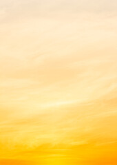 Wall Mural - sunset sky vertical in the morning with orange sunrise background