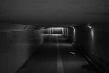  Low light, scary and deserted underpass