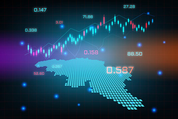 stock market background or forex trading business graph chart for financial investment concept of be