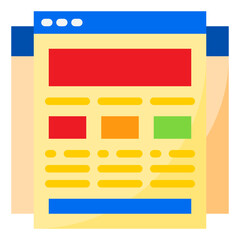 browser flat style icon