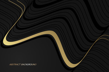 Modern abstract background, curved and straight lines. linear pattern	