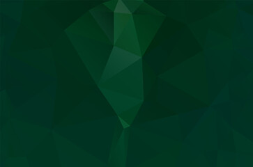 Abstract green vivid wallpaper mosaic background. Geometric triangle