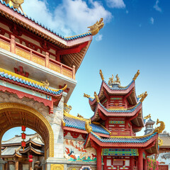 Canvas Print - Chinese-style ancient architecture, Hainan, China.