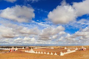 Energy Center Shambhala near the Hamarin Khid Monastery in the Gobi Desert