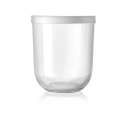 Wall Mural - empty glass jar isolated