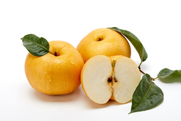 Wall Mural - Pear on a white background, fruit.
흰 배경 위의 배, 과일