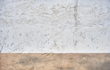 Sticker - Old plastered lime wall with beige skirting board