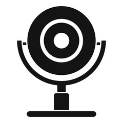Poster - web camera icon, simple style